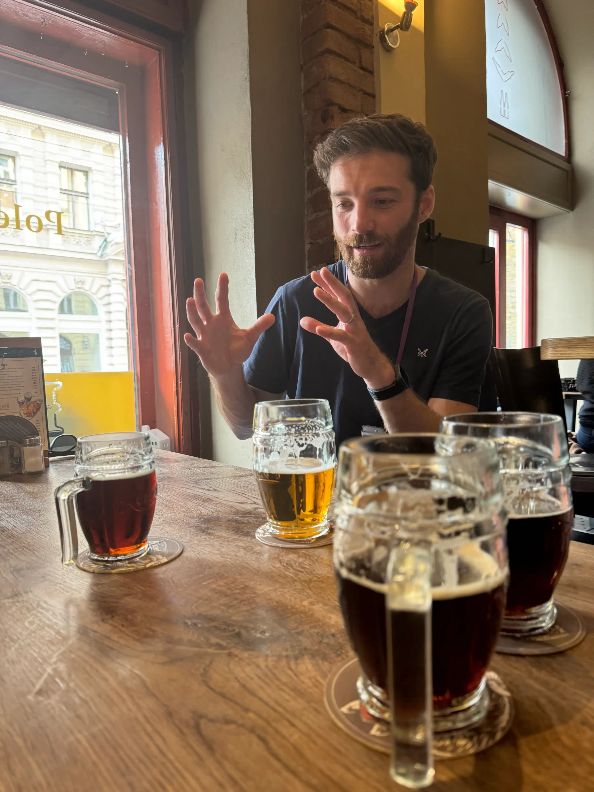 Photo showing different beer selection