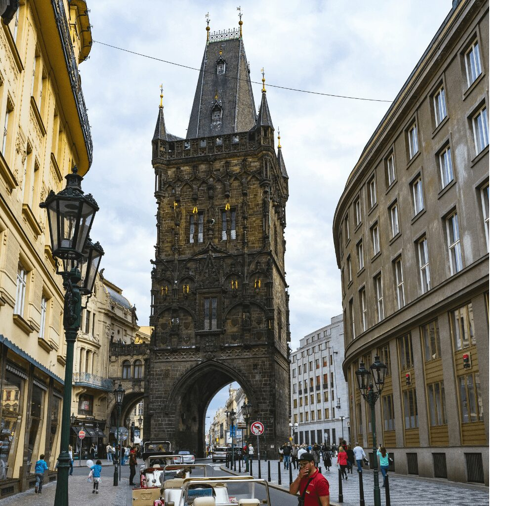 Powder Tower - Prague walking tour.