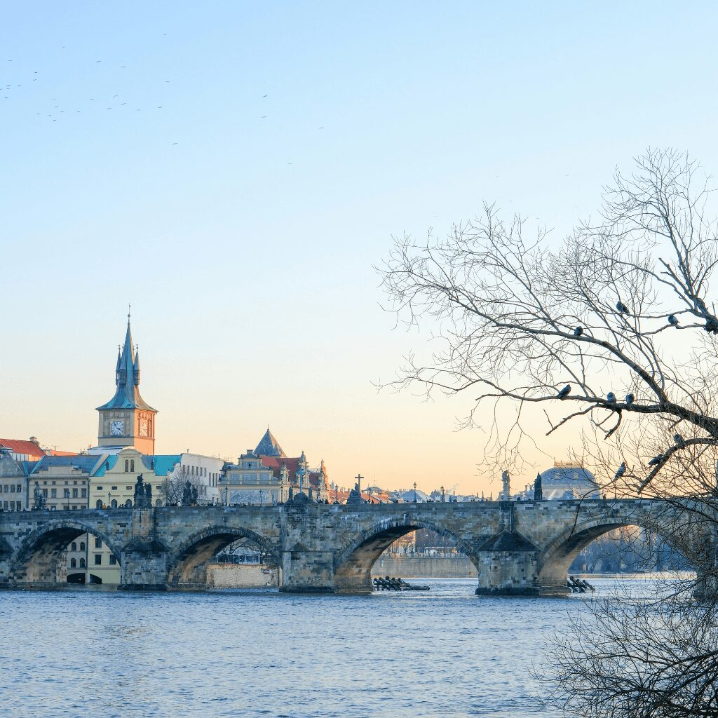 Prague Old Town walking tour Charles Bridge.