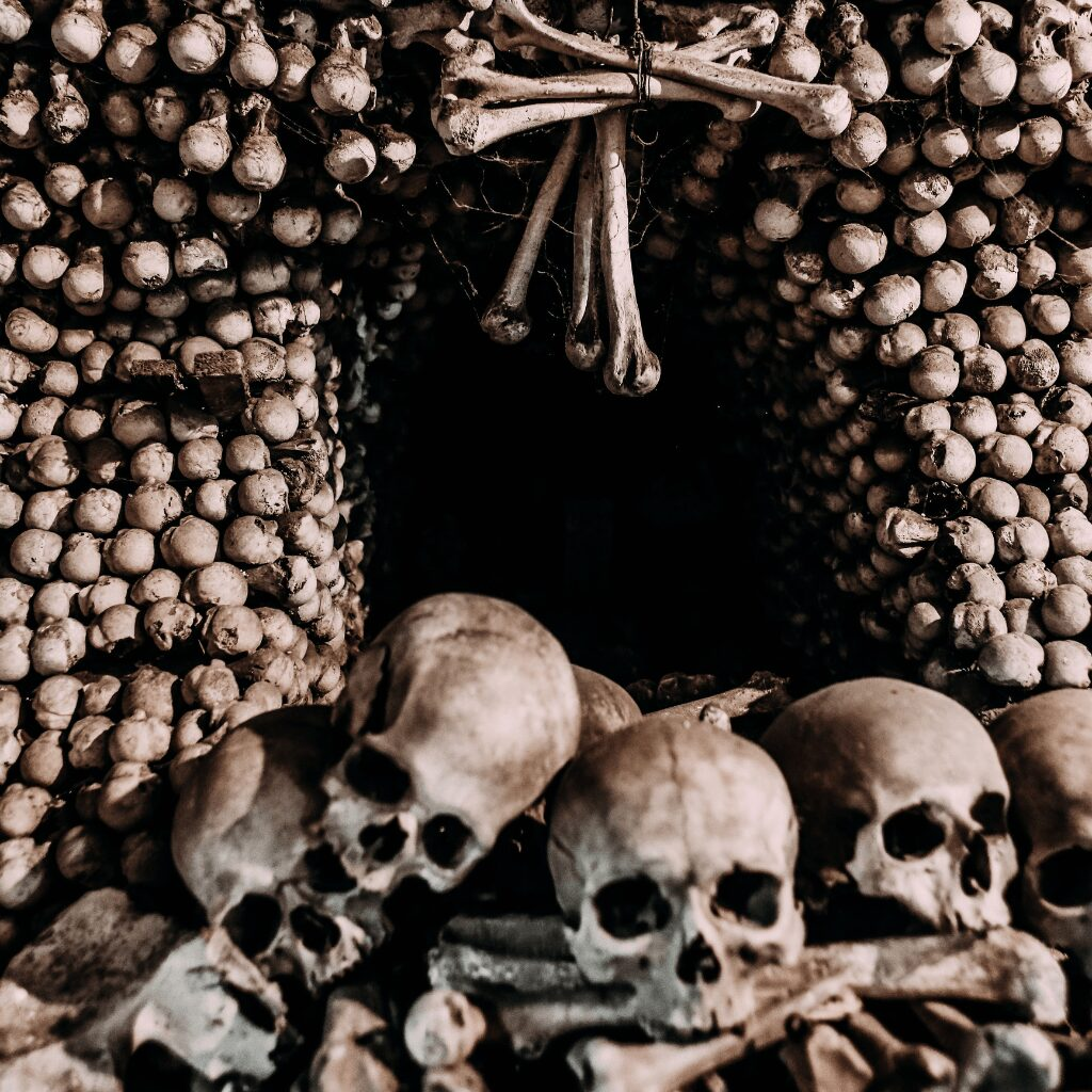 Skulls in Ossuary - Kutna Hora tour
